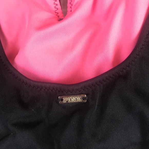 Pink Victoria's Secret Women's Swimsuit SZ S Black - Picture 7 of 8